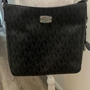 Michael Kors Black Monogram Crossbody Bag